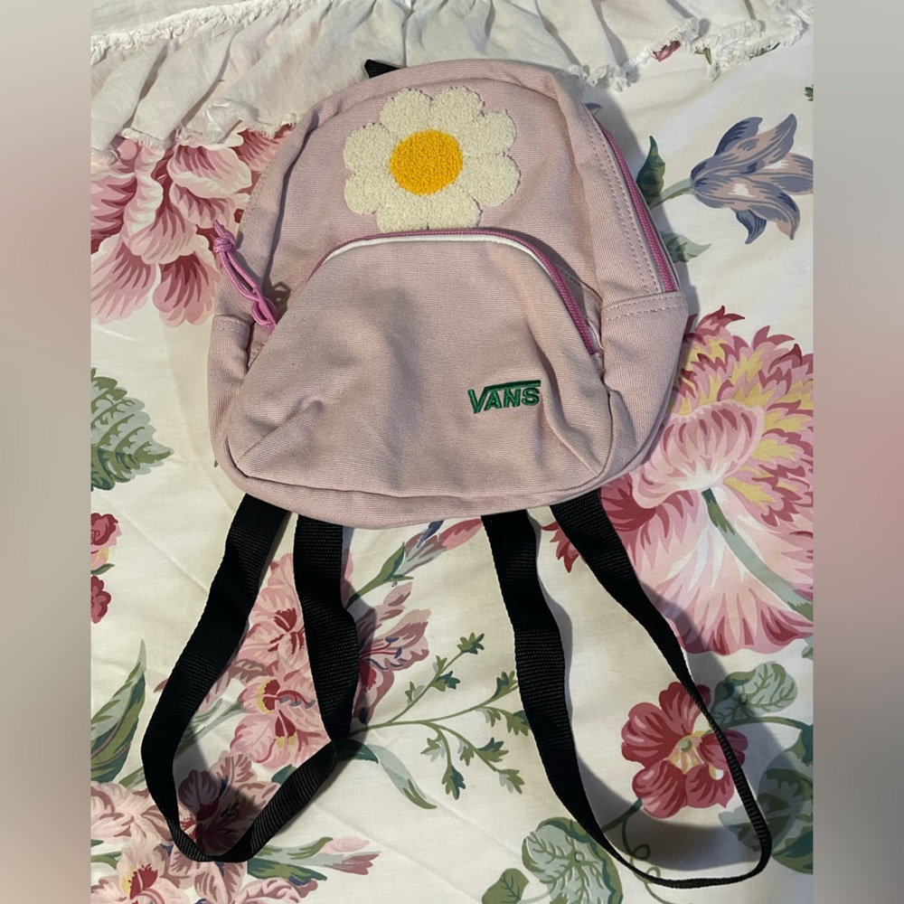 Vans Light Pink Floral Backpack